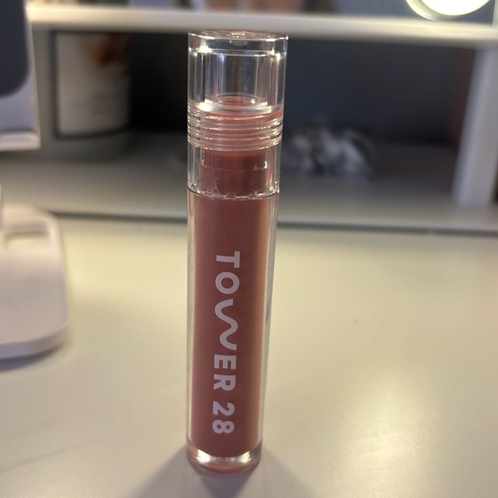 Tower 28 lip jelly, shade, pistachio